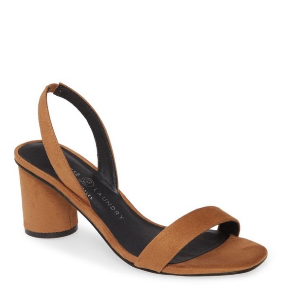 Toast Suede Kitten Heel Sandals - Picture 2 of 3